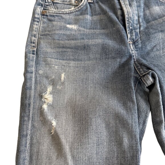 Citizens of Humanity Women's 26 DIstressed Rocket Mid Rise Crop Skinny Jeans - Picture 8 of 14